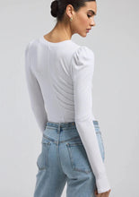 Load image into Gallery viewer, long sleeve puff rib top
