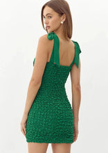 Load image into Gallery viewer, popcorn smocked tie shoulder dress
