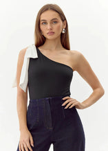 Load image into Gallery viewer, one shoulder bow bodysuit
