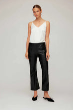 Load image into Gallery viewer, pintuck faux leather pant
