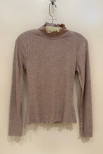 Load image into Gallery viewer, lettuce edge rib mock neck top
