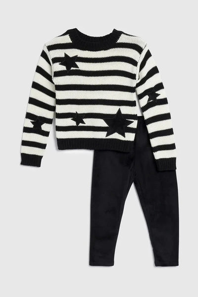 girls stripe + stars sweater set