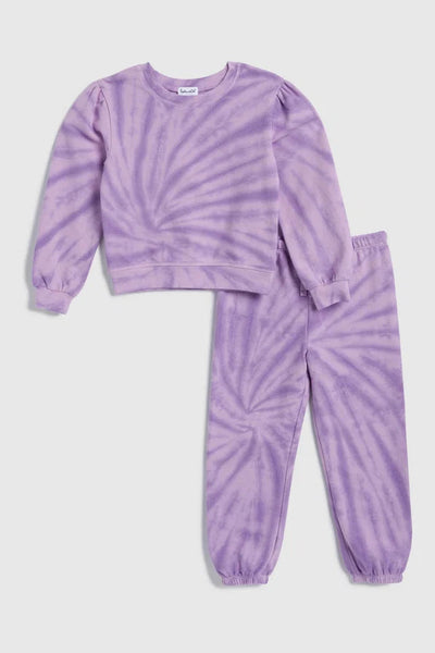 girls tie dye jogger set
