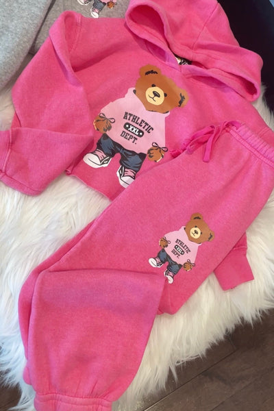 girls sweatpant bear