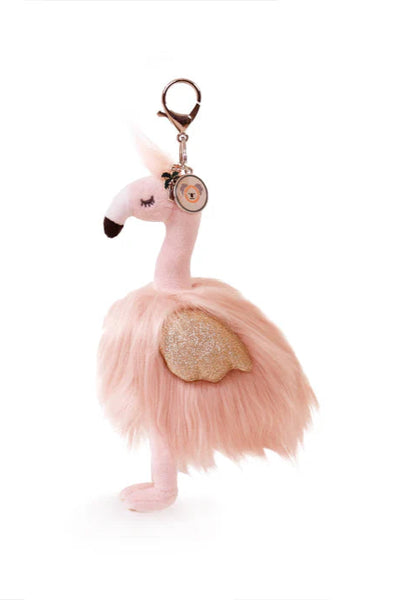 plush bag charm flamingo