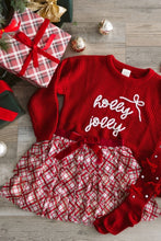 Load image into Gallery viewer, girls plaid bow tutu
