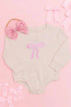 Load image into Gallery viewer, baby bow patch onesie
