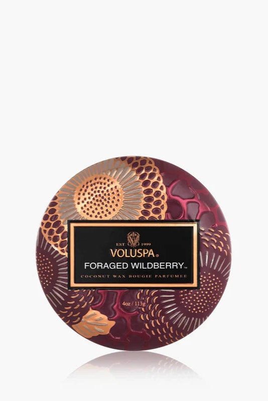 mini tin candle - wildberry
