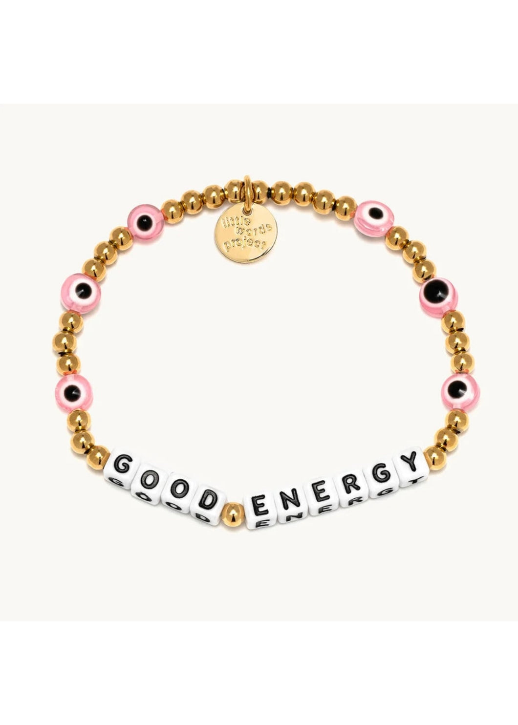gold bead bracelet - good energy