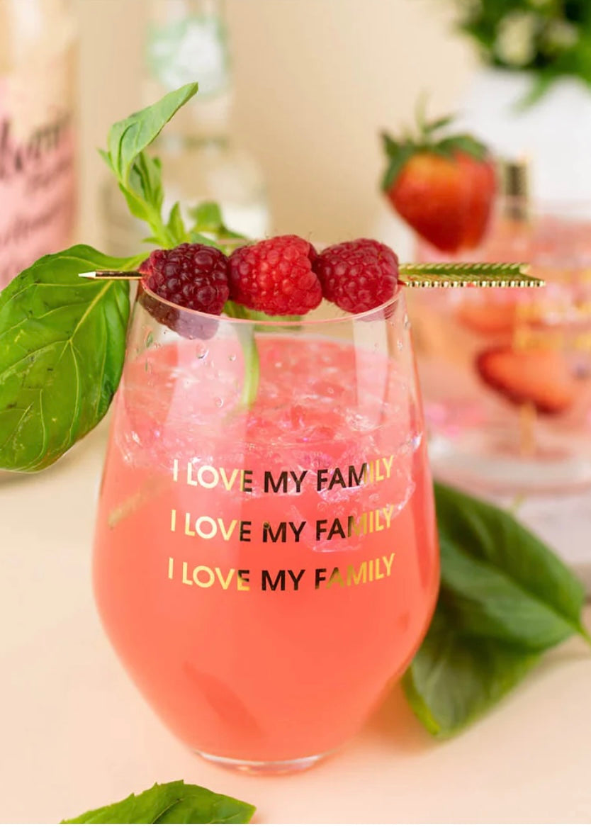 wine glass love family