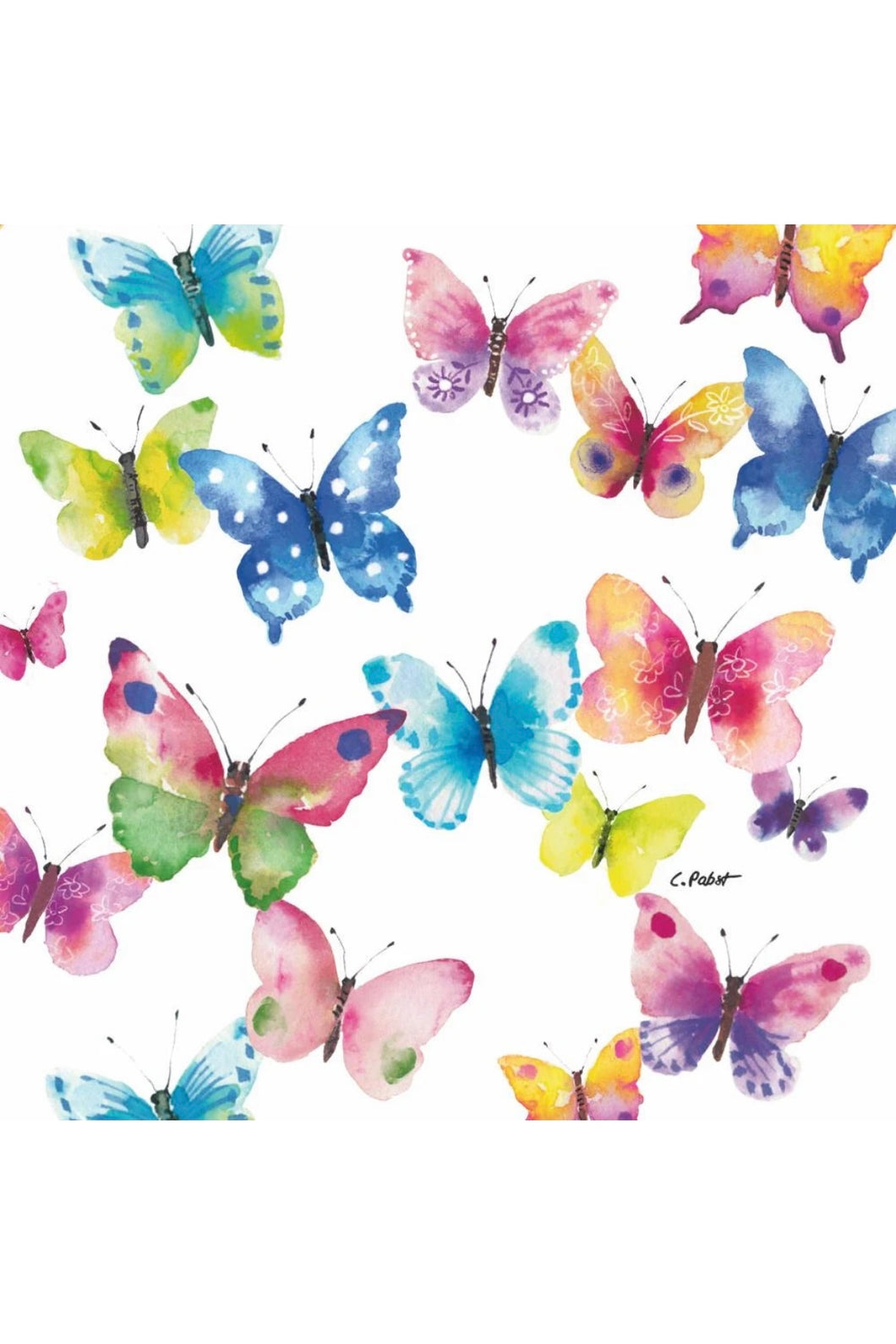 butterfly napkins set