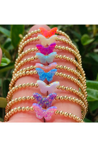 gold filled bracelet-butterfly