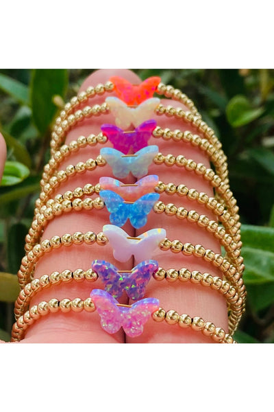 gold filled bracelet-butterfly