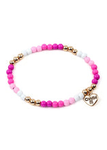 Load image into Gallery viewer, bracelet gold with pink
