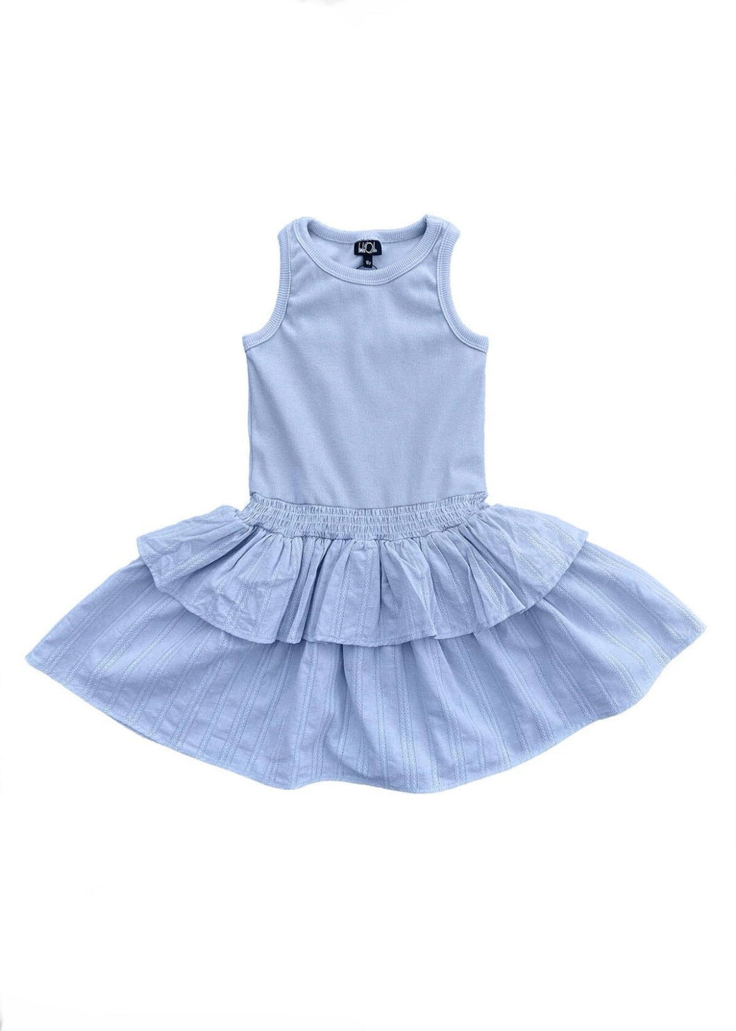 girls rib tank tiered dress