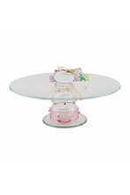 Load image into Gallery viewer, glass birthday cake stand
