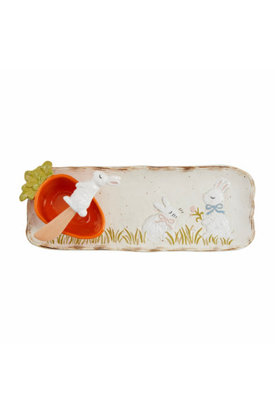 bunny dip + tray set