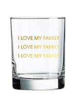 Load image into Gallery viewer, rocks glass - love family

