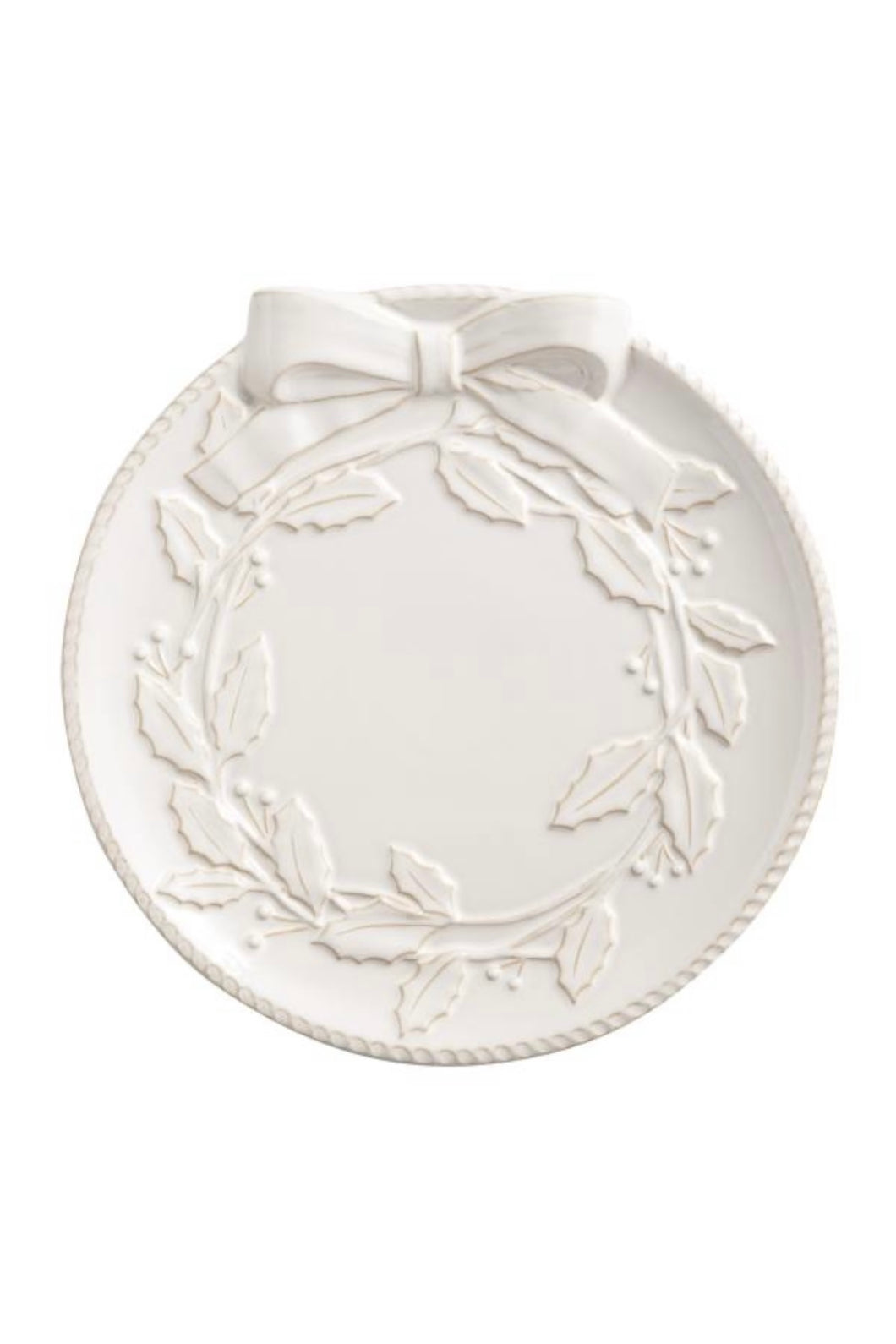 wreath round platter