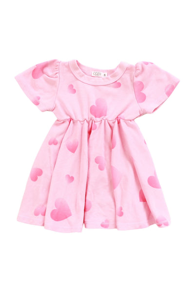 girls hearts tshirt dress
