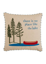 Load image into Gallery viewer, lake applique pillow
