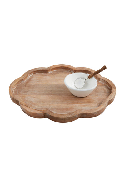 scallop tray+ bowl + spoon