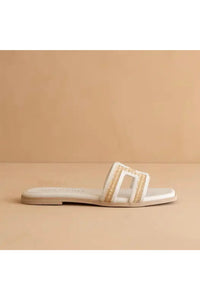 cutout raffia trim slide