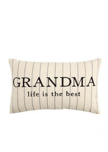striped grandma pillow