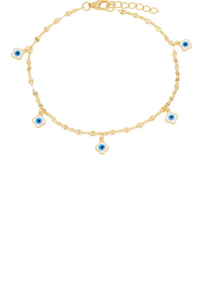 clover eye link bracelet