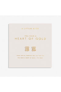 earring heart of gold