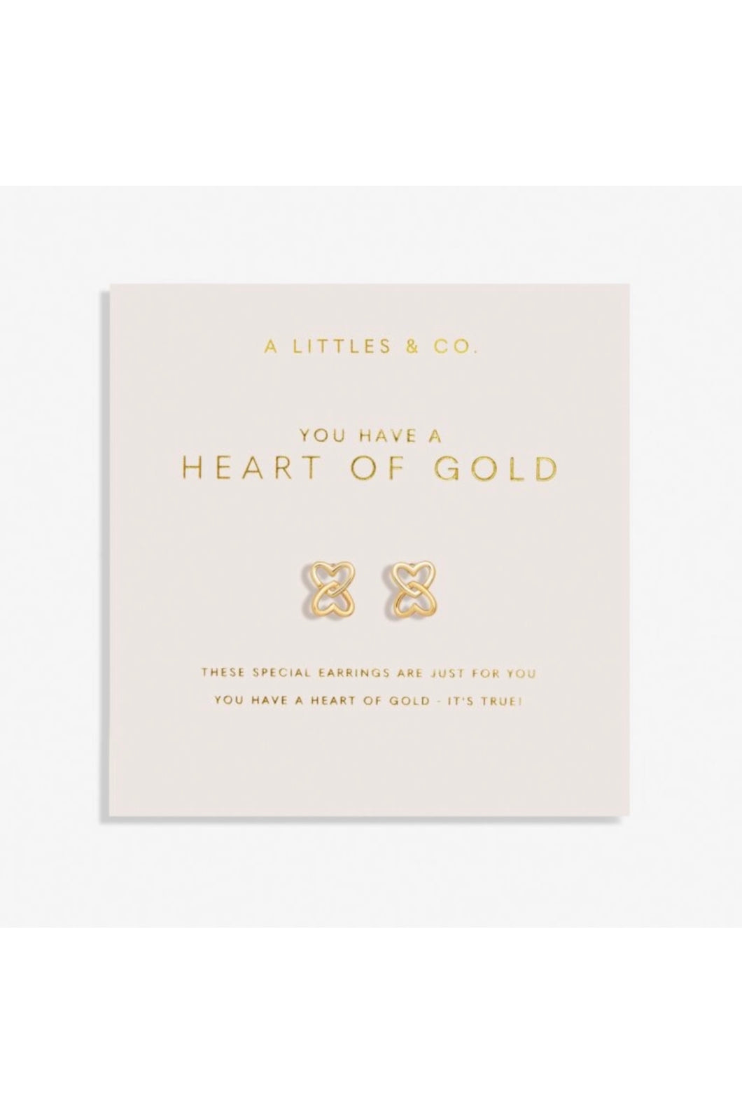 earring heart of gold