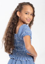 Load image into Gallery viewer, girls plaid smock top
