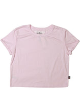 Load image into Gallery viewer, girls short roll sleeve tee
