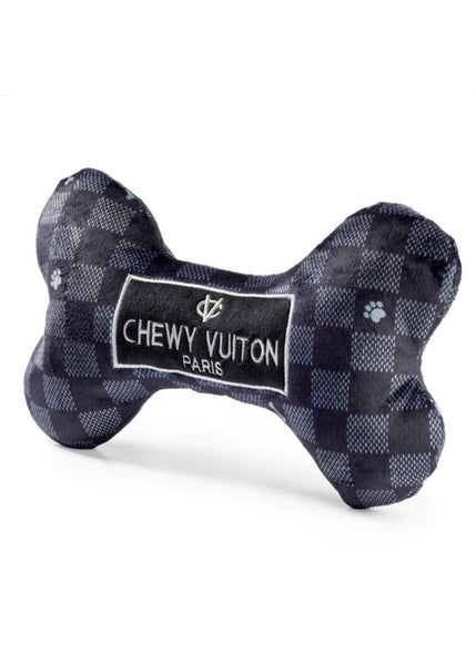  Black Checker Chewy Vuiton Bone