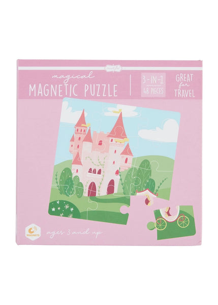 girls magnetic puzzle book magical