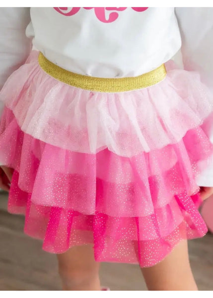 girls pink petal tutu
