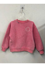 Load image into Gallery viewer, girls smiley stiched sweatshirt
