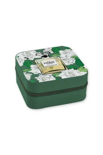travel jewelry case parfume floral