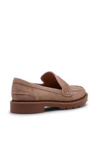 waterproof suede penny loafer