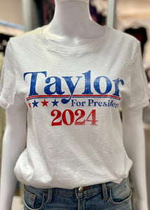 taylor election crop tee
