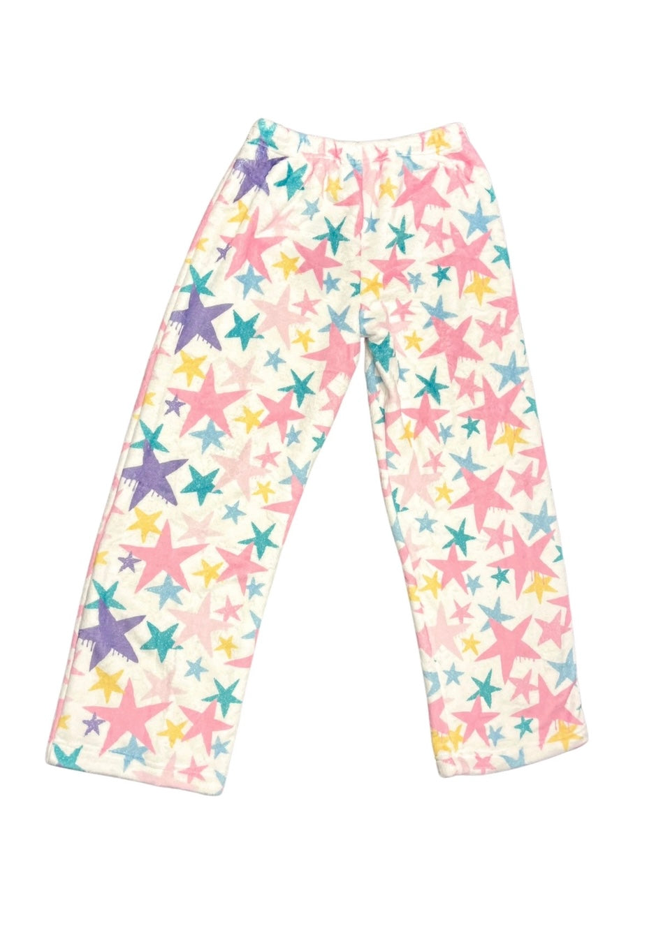 girls plush pant stars