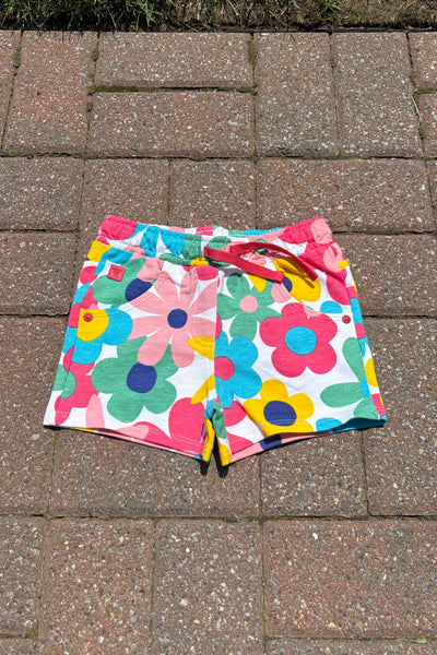 girls flower power shorts