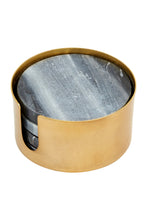 Load image into Gallery viewer, marble coasters + holder set
