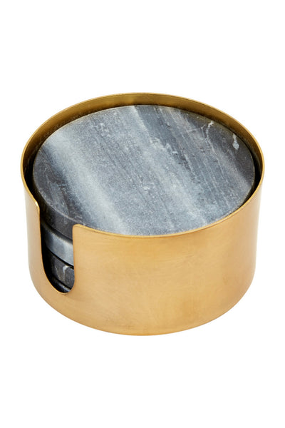 marble coasters + holder set