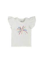 Load image into Gallery viewer, girls fireworks+tinsel tee
