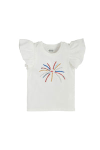 girls fireworks+tinsel tee