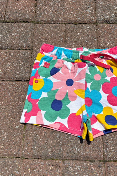 girls flower power shorts