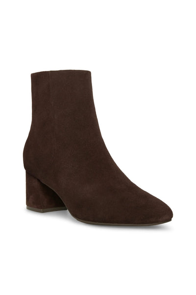 waterproof suede heel bootie