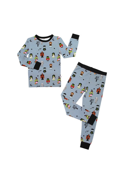 kids monster party pj set