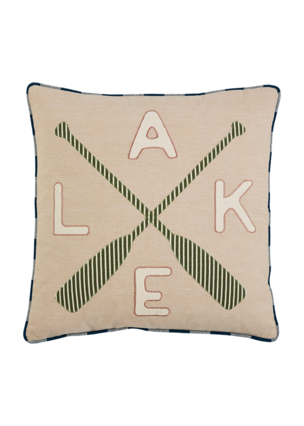 lake applique pillow
